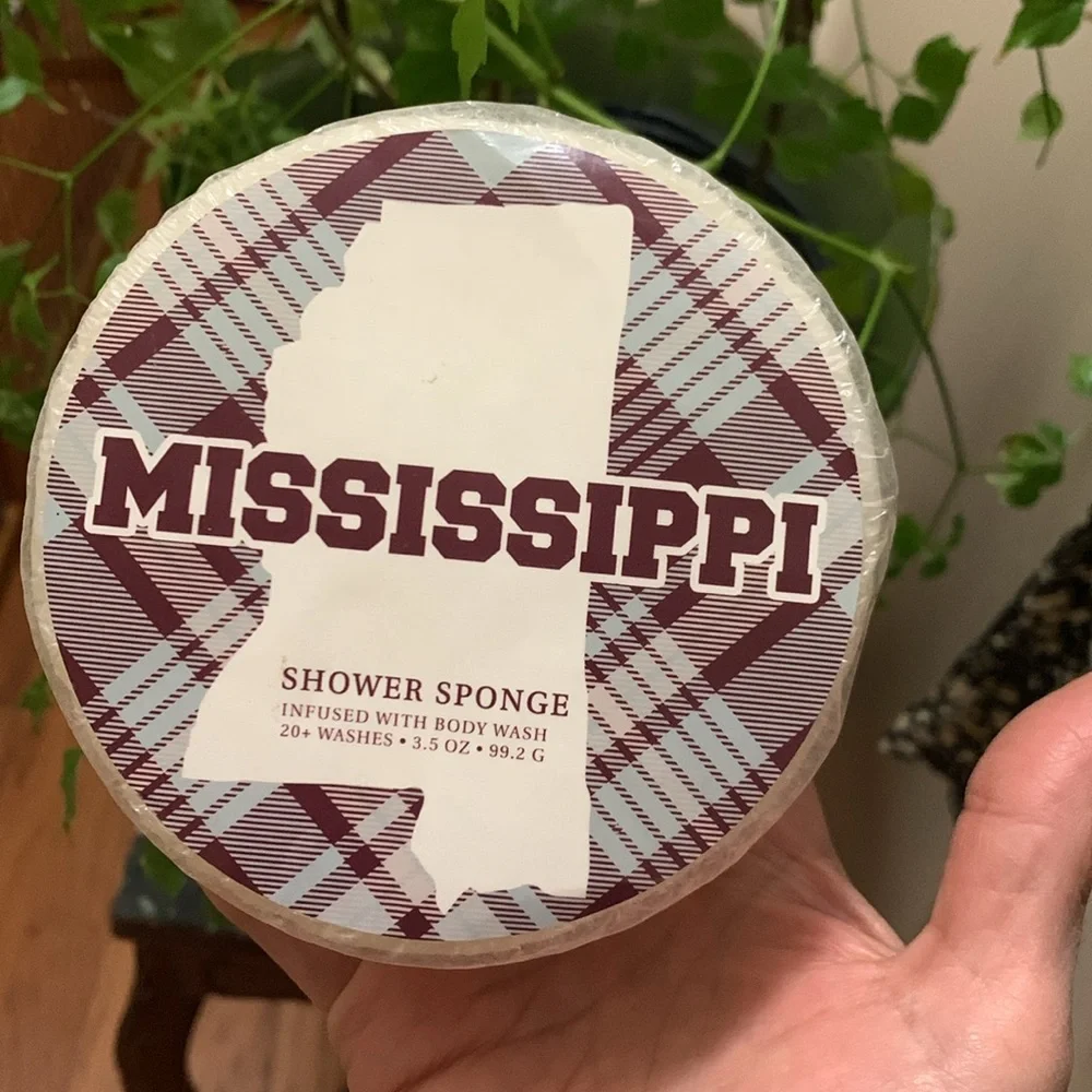 Mississippi Branded Shower Sponge NWOT